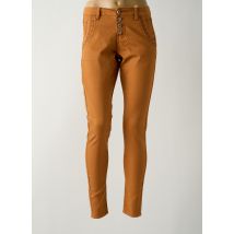 CREAM - Pantalon slim marron en coton - Femme - Taille TU - Modz
