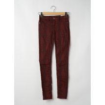 ONE SIZE FILTS ALL - Pantalon slim rouge en coton - Femme - Taille TU - Modz