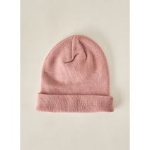HOLOGRAMME - Bonnet rose en acrylique - Femme - Taille TU - Modz