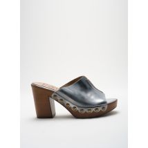 WONDERS - Mules/Sabots gris en cuir - Femme - Taille 39 - Modz
