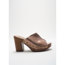 WONDERS - Mules/Sabots rose en cuir - Femme - Taille 38 - Modz