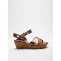 KARSTON - Sandales/Nu pieds beige en cuir - Femme - Taille 36 - Modz