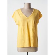 C'EST BEAU LA VIE - T-shirt jaune en coton - Femme - Taille 40 - Modz