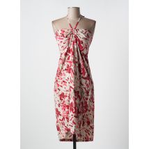 LOLA ESPELETA - Robe mi-longue beige en viscose - Femme - Taille 42 - Modz