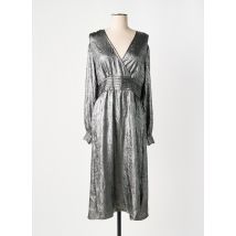 CAMAIEU - Robe mi-longue gris en polyester - Femme - Taille 36 - Modz