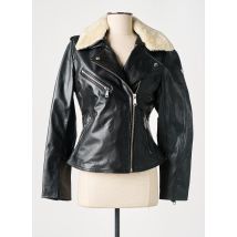 LADC - Blouson noir en cuir - Femme - Taille 36 - Modz