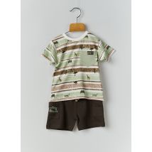 BABY BOL - Ensemble short vert en coton - Garçon - Taille TU - Modz