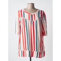 ÉTYMOLOGIE - Tunique manches courtes rouge en viscose - Femme - Taille 44 - Modz