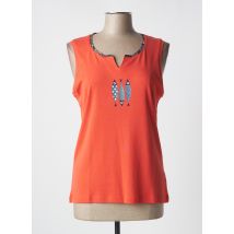 THALASSA - Débardeur orange en coton - Femme - Taille 44 - Modz