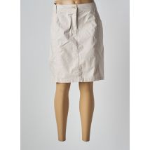 ÉTYMOLOGIE - Jupe mi-longue beige en coton - Femme - Taille 46 - Modz