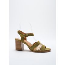 ALIWELL - Sandales/Nu pieds vert en cuir - Femme - Taille 39 - Modz