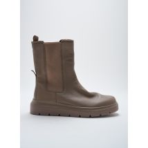 ECCO - Bottines/Boots gris en cuir - Femme - Taille 39 - Modz