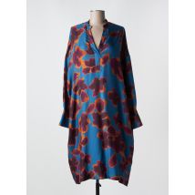 ROSSO 35 - Robe mi-longue bleu en soie - Femme - Taille 36 - Modz