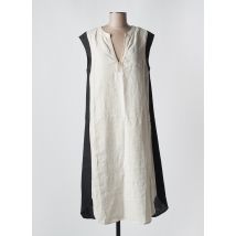 PUROTATTO - Robe mi-longue beige en lin - Femme - Taille 40 - Modz