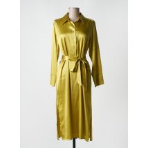 HANAMI D'OR - Robe mi-longue vert en soie - Femme - Taille 40 - Modz