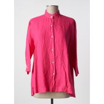 ROSSO 35 - Chemisier rose en lin - Femme - Taille 36 - Modz