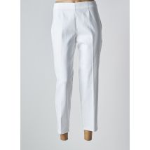 PIAZZA SEMPIONE - Pantalon 7/8 blanc en lyocell - Femme - Taille 44 - Modz