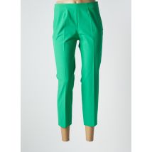 PIAZZA SEMPIONE - Pantalon 7/8 vert en coton - Femme - Taille 36 - Modz
