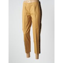 PIAZZA SEMPIONE - Pantalon 7/8 marron en coton - Femme - Taille 38 - Modz