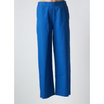 PIAZZA SEMPIONE - Pantalon large bleu en polyester - Femme - Taille 38 - Modz