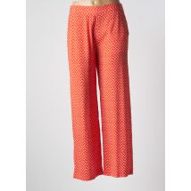 PIAZZA SEMPIONE - Pantalon large rouge en viscose - Femme - Taille 38 - Modz