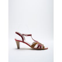 ARTIKA SOFT - Sandales/Nu pieds rouge en cuir - Femme - Taille 41 - Modz