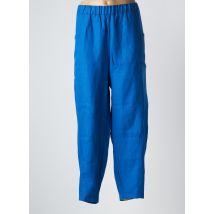 MALOKA - Pantalon large bleu en lin - Femme - Taille 52 - Modz