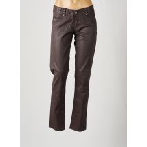 DDP - Pantalon slim marron en coton - Femme - Taille W30 - Modz