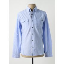 SALSA - Chemise manches longues bleu en coton - Homme - Taille S - Modz