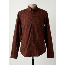 GARCIA - Chemise manches longues orange en coton - Homme - Taille L - Modz