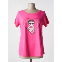 FLIRT - T-shirt rose en coton - Femme - Taille 48 - Modz