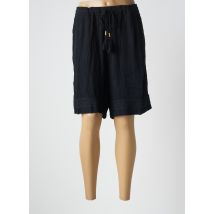 ZHENZI - Bermuda noir en viscose - Femme - Taille 50 - Modz