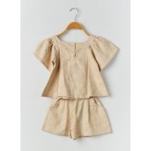 RORA - Top/short beige en coton - Fille - Taille TU - Modz
