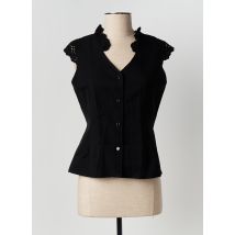 RORA - Chemisier noir en coton - Femme - Taille 36 - Modz