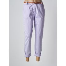 MARGOT - Pantalon chino violet en coton - Femme - Taille 36 - Modz