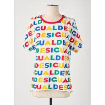DESIGUAL - T-shirt blanc en coton - Femme - Taille 36 - Modz