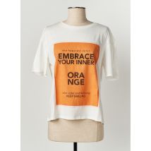 FRACOMINA - Top orange en coton - Femme - Taille 42 - Modz