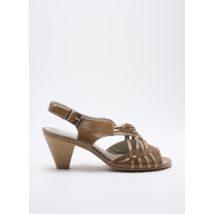 ALPINA - Sandales/Nu pieds marron en cuir - Femme - Taille 36 - Modz