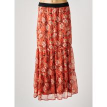 GARCIA - Jupe longue marron en polyester - Femme - Taille 34 - Modz