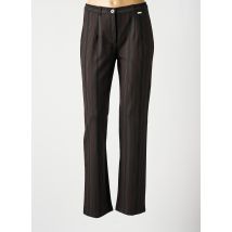 LEWINGER - Pantalon droit marron en nylon - Femme - Taille 38 - Modz