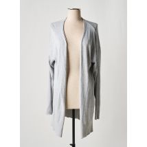 BROADWAY - Gilet manches longues gris en coton - Femme - Taille 46 - Modz