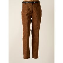 BROADWAY - Pantalon chino marron en polyester - Femme - Taille 48 - Modz
