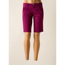 STREET ONE - Bermuda violet en coton - Femme - Taille 36 - Modz