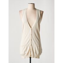 MEXX - Gilet sans manche beige en coton - Femme - Taille 38 - Modz
