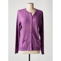 LEWINGER - Gilet manches longues violet en laine - Femme - Taille 42 - Modz