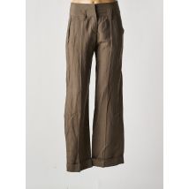 FLEUR DE SEL - Pantalon large marron en tencel - Femme - Taille 38 - Modz