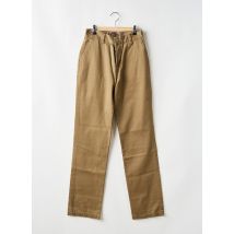 CEDIXSEPT - Pantalon droit beige en coton - Femme - Taille 38 - Modz