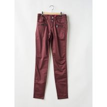STREET ONE - Pantalon slim violet en coton - Femme - Taille 34 - Modz