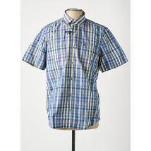 LERROS - Chemise manches courtes bleu en coton - Homme - Taille S - Modz