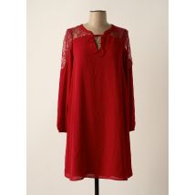 NAF NAF - Robe mi-longue rouge en polyester - Femme - Taille 34 - Modz